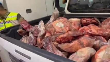 Şanlıurfa'da bir buçuk ton bozuk et ele geçirildi 