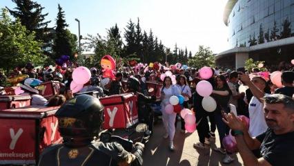 Başkan Tahmazoğlu, kanserle mücadele eden 5 yaşındaki Elif için balon uçurdu