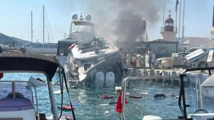 Bodrum'da teknede patlama: Yaralılar var