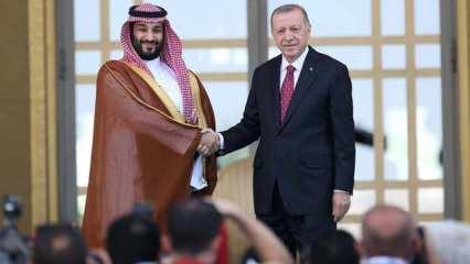 Cumhurbaşkanı Erdoğan, Suudi Arabistan Veliaht Prensi ile görüştü