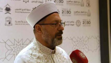 Diyanet İşleri Başkanı Erbaş'tan Kurban Bayramı mesajı