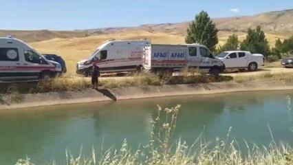 Düştüğü sulama kanalında kayboldu