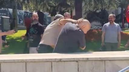 Görüntüler Bursa'dan: Yumruklar havada uçuştu