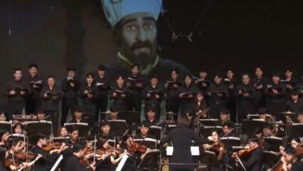 Güney Koreli senfoni orkestrasından Yelkenler Biçilecek performansı: Ayakta alkışlandı!