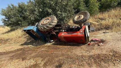 Halfeti’de traktör devrildi: 3 yaralı