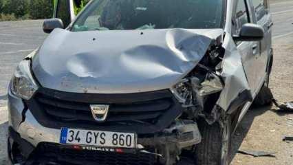Kastamonu’da iki hafif ticari araç çarpıştı: 1 yaralı