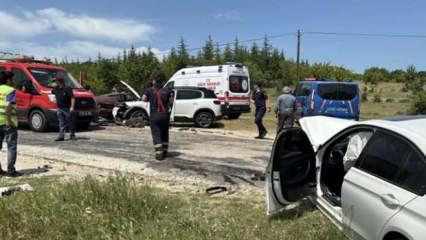 Kırklareli'nde zincirleme kaza: 4 yaralı