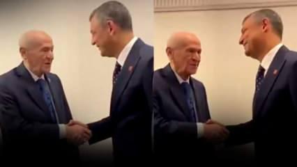 Meclis'e damga vuran anlar! Bahçeli'den, Özel'i güldüren sözler! Sosyal medyayı salladı
