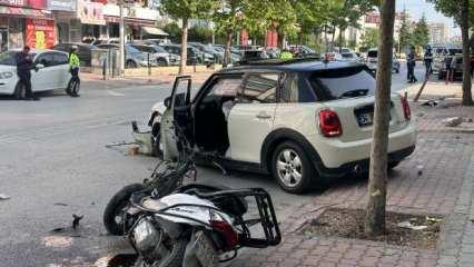 Otomobilin çarptığı kurye, ilk iş gününde öldü