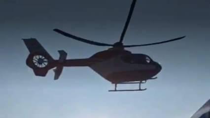 Van'da yaşlı hasta için helikopter ambulans havalandı