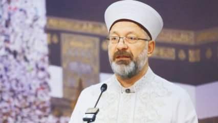 Diyanet İşleri Başkanı Erbaş’tan Arafat'ta  vakfe duası! 