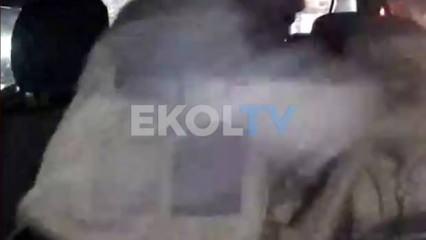 "Yolu uzattın" diyerek seyir halinde taksiciyi darbetti!