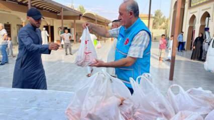 Türkiye Diyanet Vakfı, Kerkük'te 500 aileye kurban eti ulaştırdı