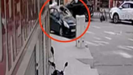 5. kattan düşen kız çocuğu kamerada! Mucize yaşandı