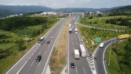 Anadolu Otoyolu’nun Bolu kesimindeki yol 20 Haziran’a kadar kapalı