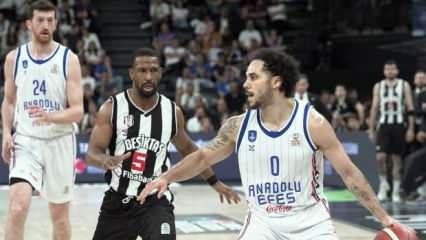 Beşiktaş, Anadolu Efes'i devirdi! Umutlar 5. maça taşındı
