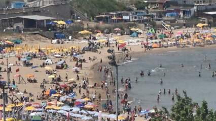 İstanbul'da kalanlar Şile'deki plajları tercih etti