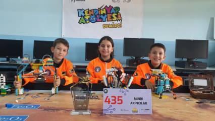 Manisalı Minik Akıncılar Dünya Robot Olimpiyatı'nda şampiyonluk peşinde