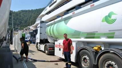 Suudi prensin yatına Muğla’da 140 ton yakıt ikmali
