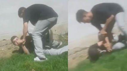 Arnavutköy'de çocuk parkında akılalmaz olay: Akranını böyle yumrukladı