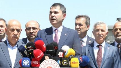Bakan Kurum: 'Bir adım geri atmadık!' Asrın felaketinden asrın inşasına büyük adım!