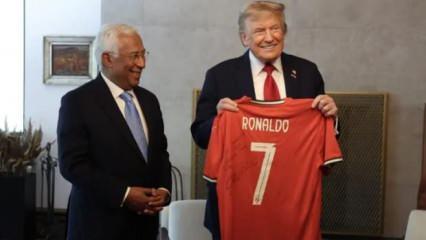 Ronaldo'dan Donald Trump'a forma ile mesaj!
