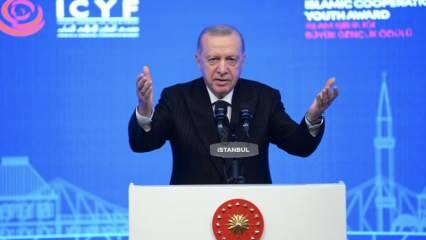 Cumhurbaşkanı Erdoğan: Yaşasın özgür Filistin