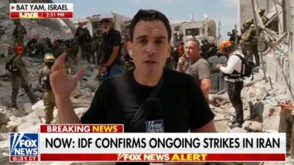 Fox'tan İsrail'deki enkazdan canlı yayın: Eşi benzeri g&ouml;r&uuml;lmemiş an!