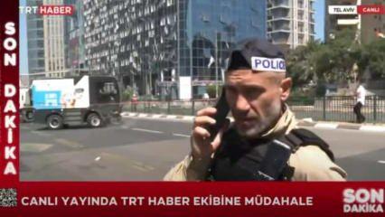 İsrail polisinden basına sansür: TRT ekibine canlı yayında müdahale!
