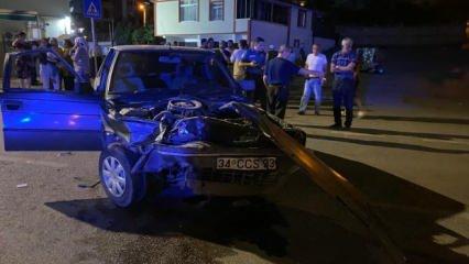 Kocaeli’de 2 otomobil çarpıştı