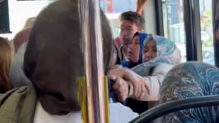 Pendik’te otobüste yer verme kavgası: Kadın yolcular birbirine girdi