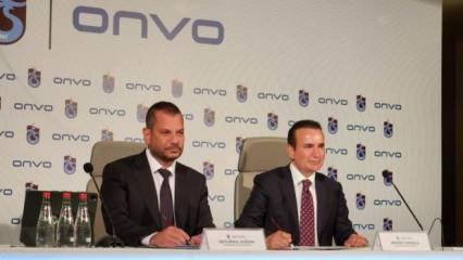 Trabzonspor'un forma sırt sponsoru Onvo oldu