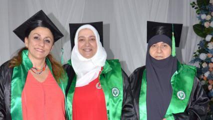 34 yaş üstü kadınlar üniversite hayalini gerçekleştirdi