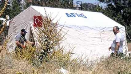 4 gün önce çadırda yaşamaya başlayan kadın hayatını kaybetti