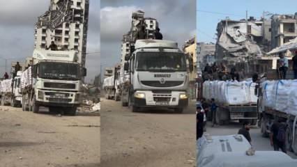 AFAD'ın yardım konvoyu Gazze'ye giriş yaptı