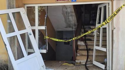 Apartmanda patlama: 1'i ağır, 5 yaralı! Kapı ve pencereler parçalandı, duvarlar yıkıldı