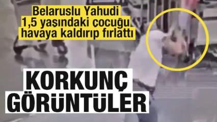 Belarus Yahudisi adam İranlı ailenin 1,5 yaşındaki çocuğunu havaya kaldırıp fırlattı