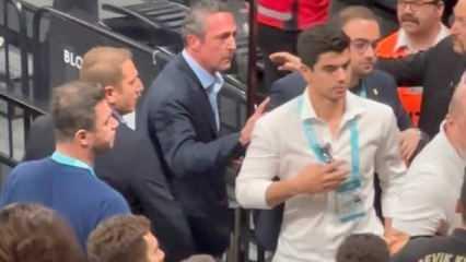 Beşiktaş - Fenerbahçe derbisinde salon gerildi! Ali Koç müdahale etti