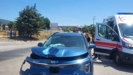  Bursa'da otomobiller çarpıştı! Yaralılar var