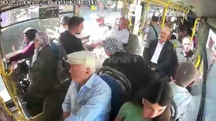 Isparta'da otobüs şoförü, fenalaşan yolcuyu hastaneye götürdü