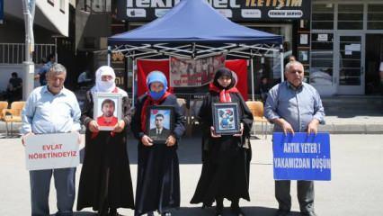 Muşlu aileler evlat nöbetine devam ediyor