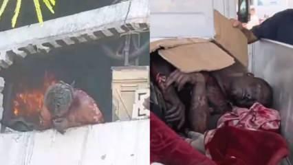 Müslümanları diri diri yaktılar! Bölgeden korkunç görüntüler geliyor