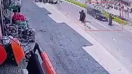 Yaya geçidinden geçerken canından oluyordu