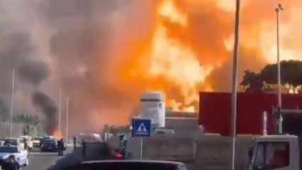 Roma'da akaryakıt istasyonunda büyük patlama