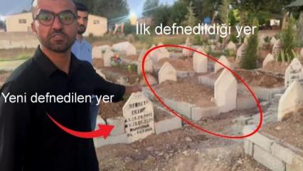 Aileyi şoke eden olay: Mezar yeri bir günde değişti! Defnedildikten sonra fark ettiler