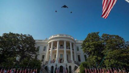 B-2 ve F35'ler Beyaz Saray semalarında! Trump'tan açıklama!
