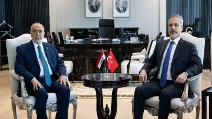 Bakan Fidan, Irak Temsilciler Meclisi Başkanı Meşhedani ile görüştü