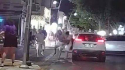 Bodrum’da trafikte yumruklu kavga! Sebebi incir çekirdeğini doldurmaz