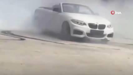 Cadde ortasında drift atan sürücüye 46 bin TL ceza