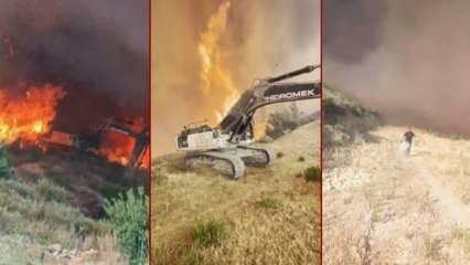 Alevlerin arasından koşarak kaçan operatör: 'Etim eriyor gibi yandığımı hissediyordum’